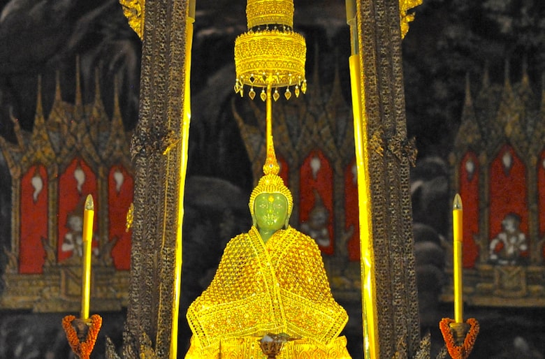 Emerald Buddha in the Wat Phra Kaew Temple, Bangkok